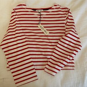 Alex Mill Red Mariner Striped Shirt size S NWT